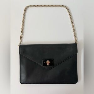 Kate Spade Post Street Madison Envelope Clutch/Shoulder Bag in Black